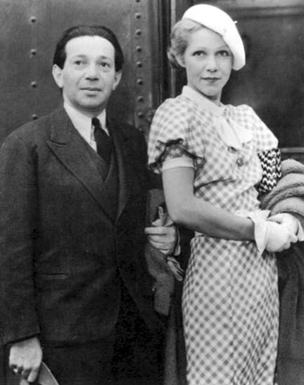 Photo of Frederick Hollander and his second wife, Hedi Schoop