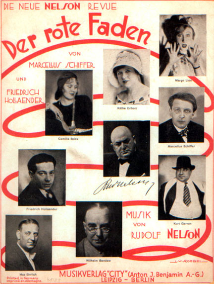 Sheet music for the revue 'Der rote Faden.'