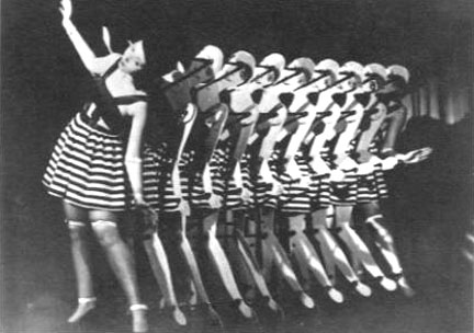 Photo of the dance number 'Oft probiert, nie Kapiert,' music by Franz Waxman