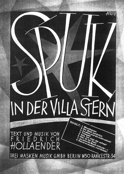 Sheet music for 'Spuk in der Villa Stern'