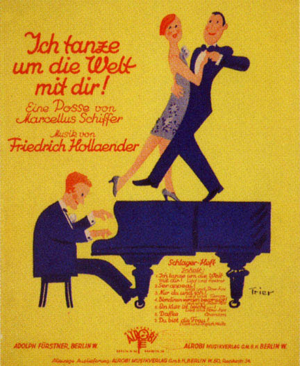 Sheet music for 'Ich tanze um die Welt mit Dir'